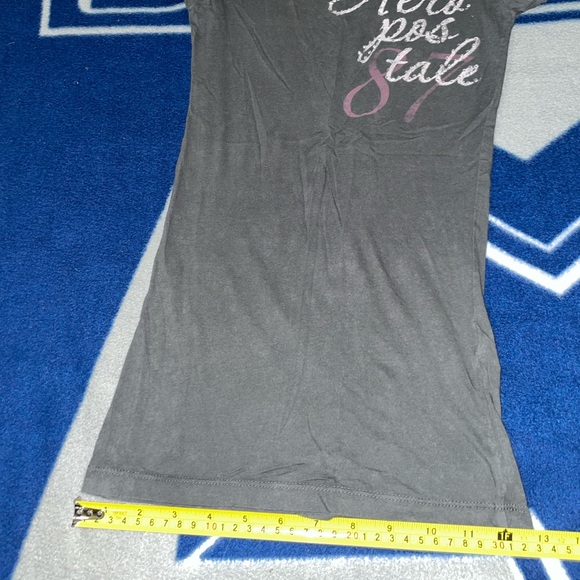 Aeropostale Angel Tee Shirt size XS women’s gray - Picture 5 of 6